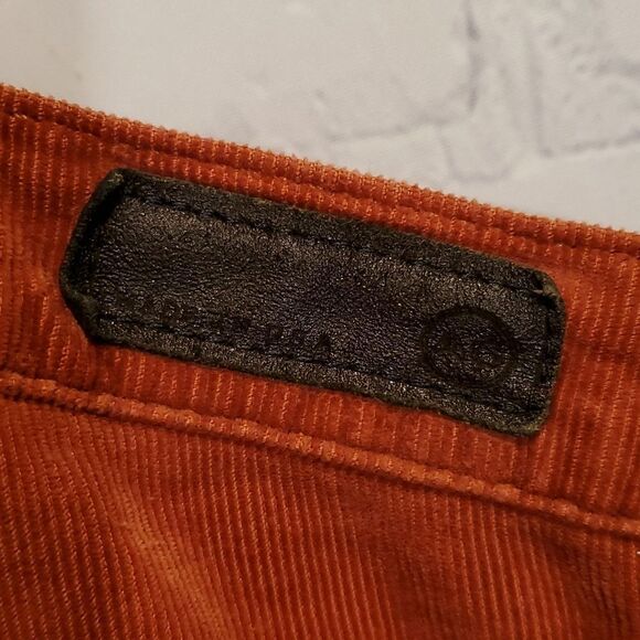 Adriano Goldschmied The Stevie slim straight orange corduroys - Picture 11 of 13